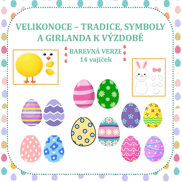 VELIKONOCE – TRADICE, SYMBOLY A GIRLANDA K VÝZDOBĚ