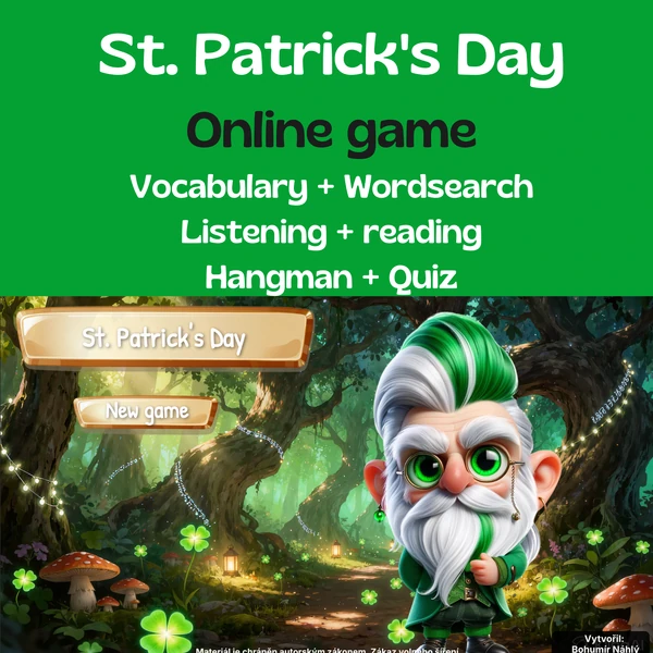 St. Patrick's Day - online hra do angličtiny