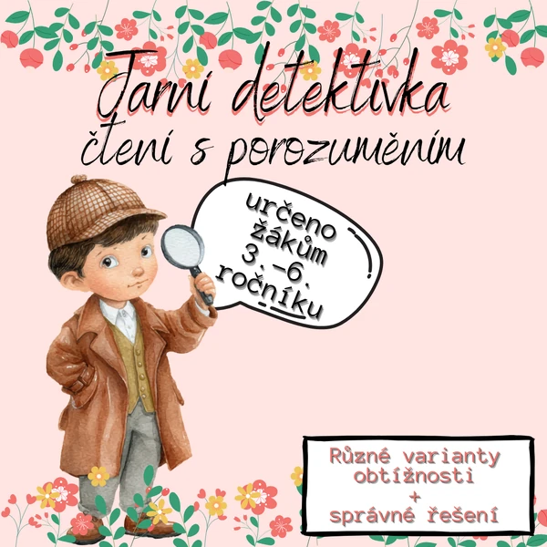Jarní detektivka - čtení s porozuměním