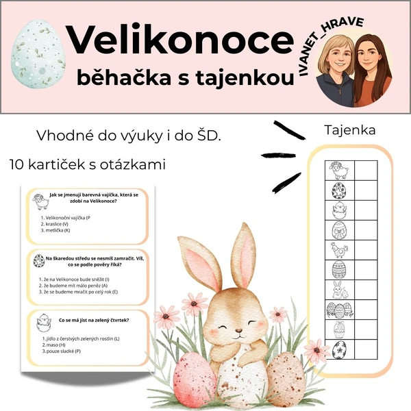 Velikonoční běhačka s tajenkou