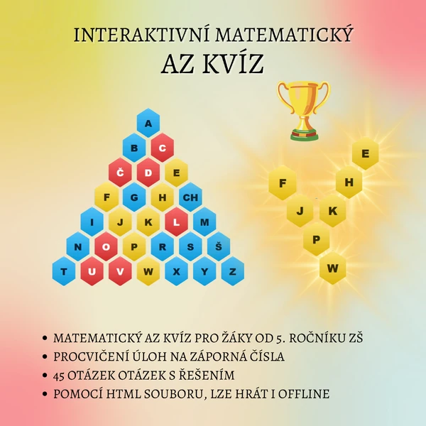 AZ kvíz - záporná čísla