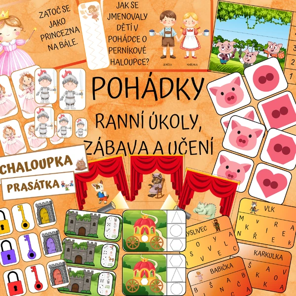 POHÁDKY - ranní úkoly, zábava a učení