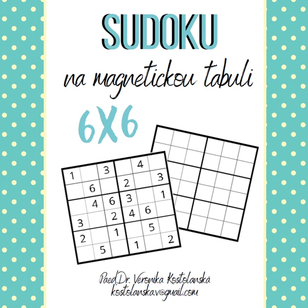 SUDOKU 6x6 na magnetickou tabuli