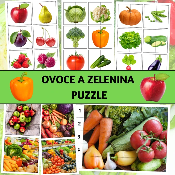 Ovoce a zelenina: puzzle