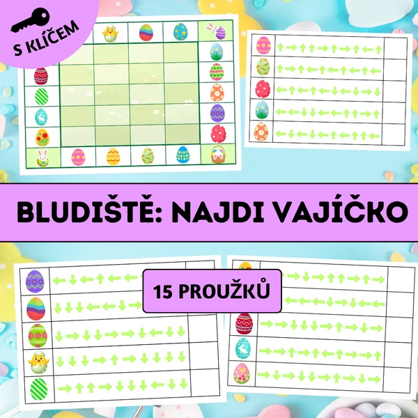 Bludiště: Najdi vajíčko