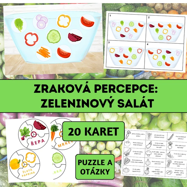 Zraková percepce: Zeleninový salát