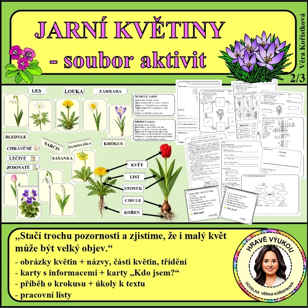 JARNÍ KVĚTINY – SOUBOR AKTIVIT