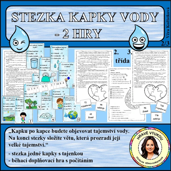 STEZKA KAPKY VODY – 2 HRY