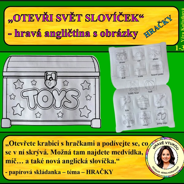 OTEVŘI SVĚT SLOVÍČEK – hravá angličtina s obrázky – Hračky