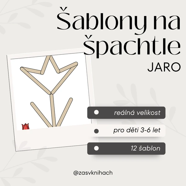 Šablony na špachtle - jaro
