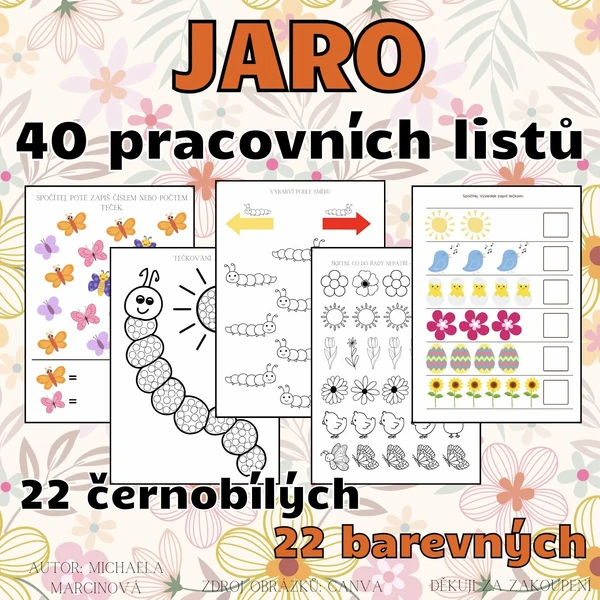 JARO - 40 pracovních listů