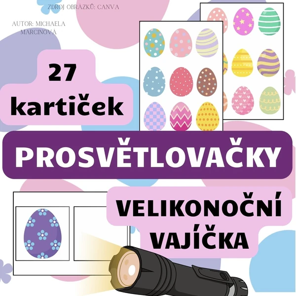 Velikonoční vajíčka - prosvětlovačky