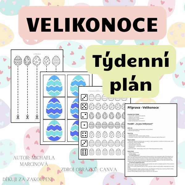 Velikonoce - Týdenní plán