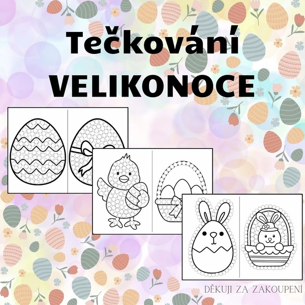 VELIKONOCE - tečkování