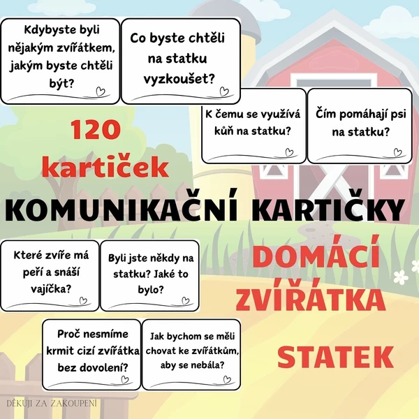 DOMÁCÍ ZVÍŘÁTKA- 120 otázek do komunitního kruhu