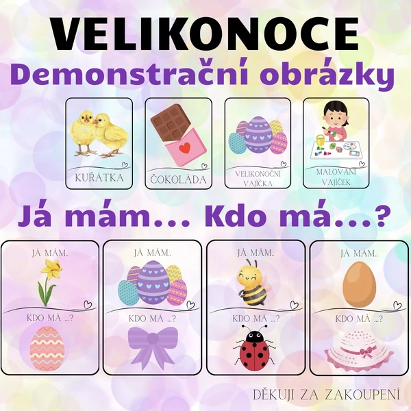 VELIKONOCE - Já mám. Kdo má? + Demonstrační kartičky