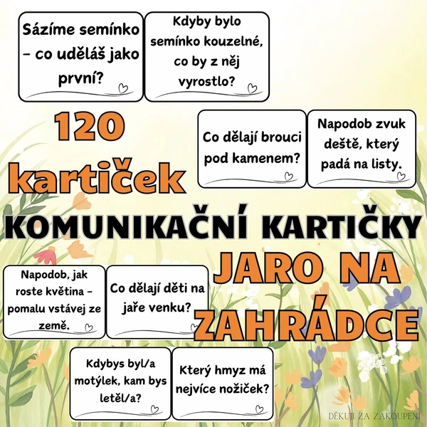 JARO NA ZAHRÁDCE - 120 komunikačních kartiček