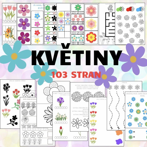 KVĚTINOVÝ velký soubor - 103 stran