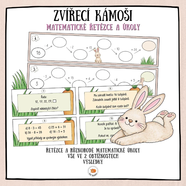 Matematické řetězce a úkoly