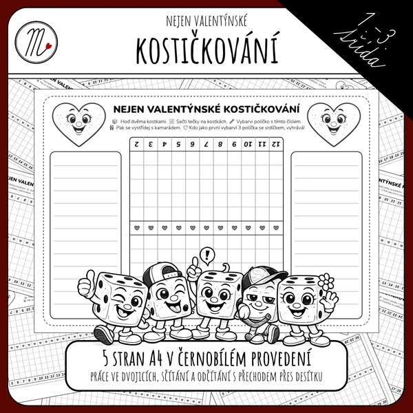 NEJEN VALENTÝNSKÉ KOSTIČKOVÁNÍ