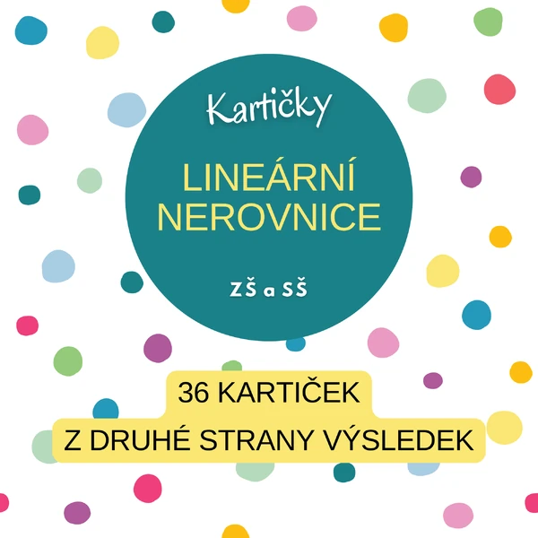Lineární nerovnice - kartičky