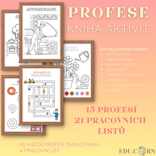 👩‍🚒 PROFESE - Kniha aktivit 👩‍🚒