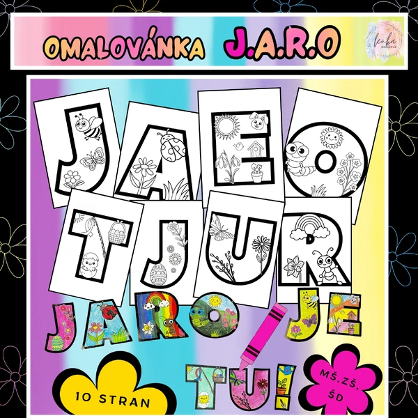 Omalovánka JARO JE TU!