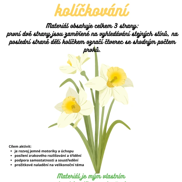 Velikonoční kolíčkování
