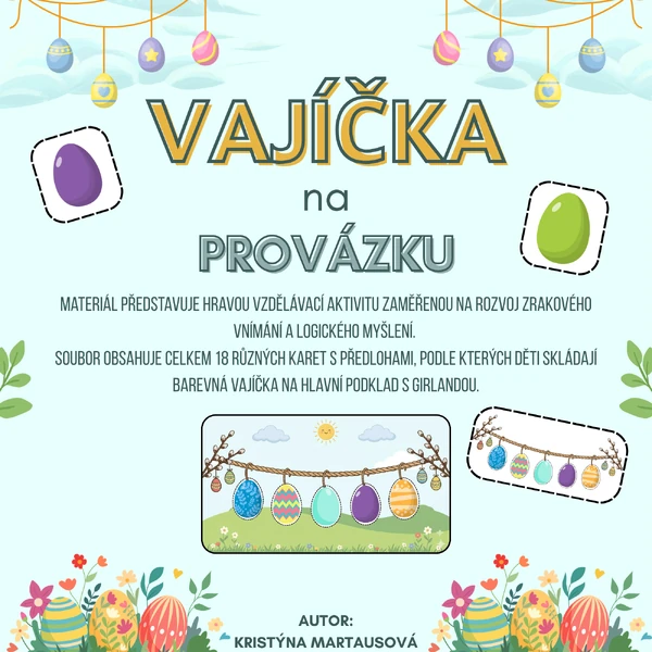 Vajíčka na provázku - Barvičky pro koledníky