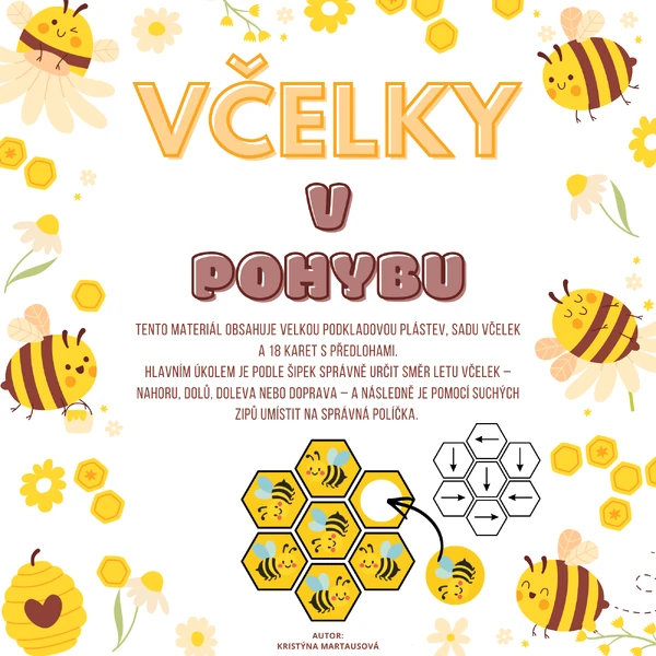 Včelky v pohybu - Procvičujeme prostorovou orientaci!