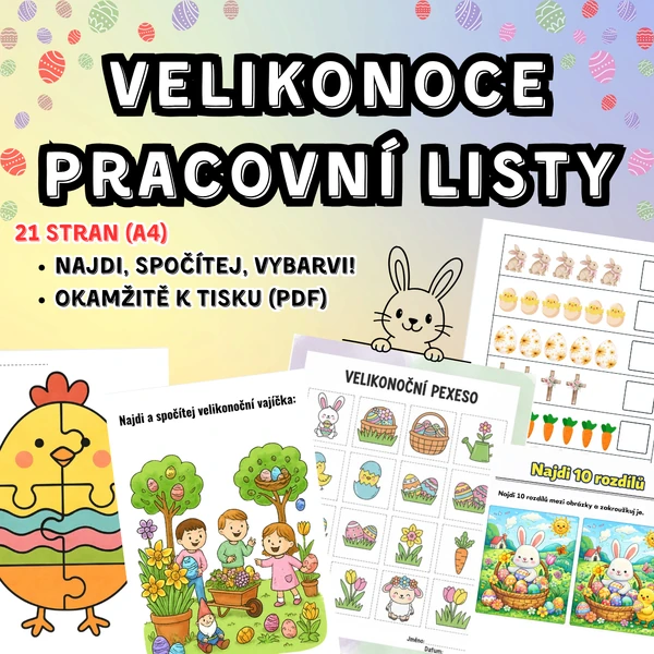 VELIKONOCE - pracovní listy