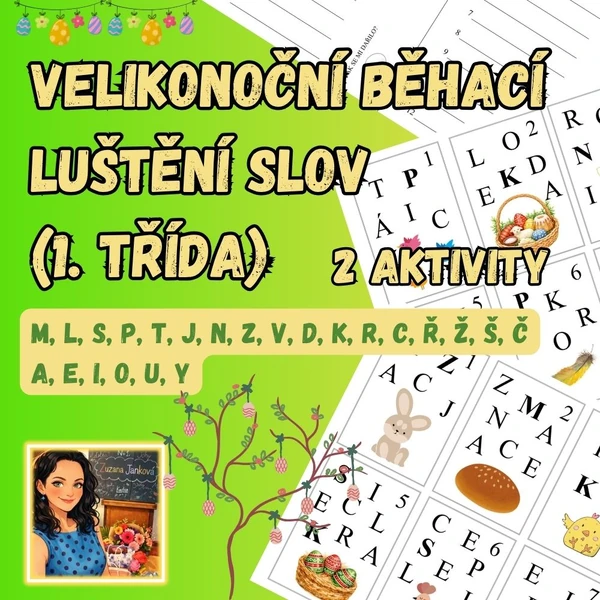 Velikonoční běhací luštění slov