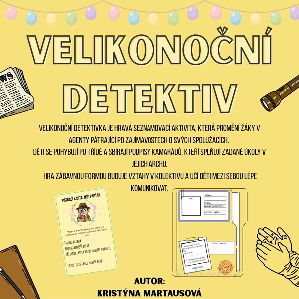 Velikonoční detektiv - Pátrací hra pro stmelení kolektivu