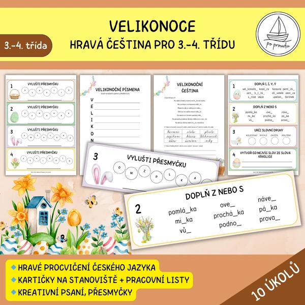 Velikonoční hravá čeština pro 3.-4. třídu