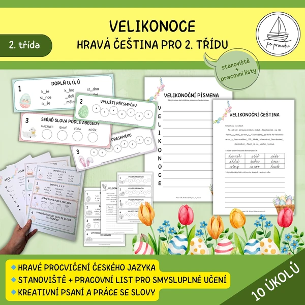Velikonoční hravá čeština pro 2. třídu