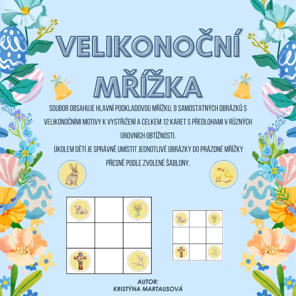 Velikonoční mřížka - Logická postřehovka