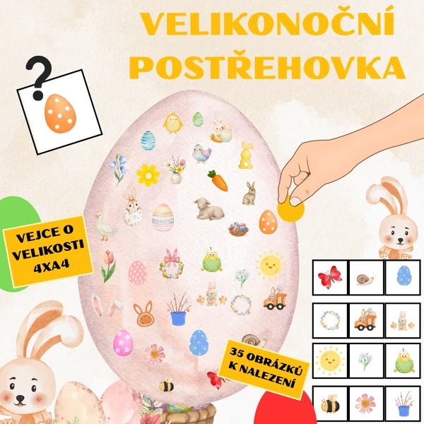 Velikonoční postřehovka - Kdo hledá ten najde!
