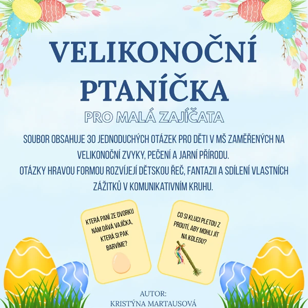 Velikonoční ptaníčka pro malá zajíčata - Povídáme si o Velikonocích