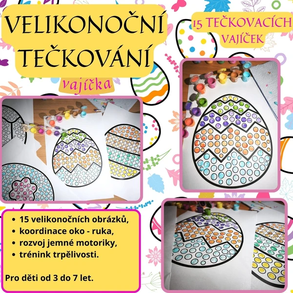 Velikonoční tečkování - vajíčka