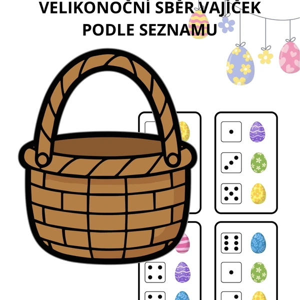 Velikonoční sběr vajíček podle seznamu