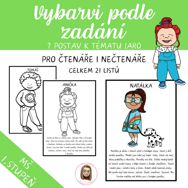 JARO - vybarvi podle zadání