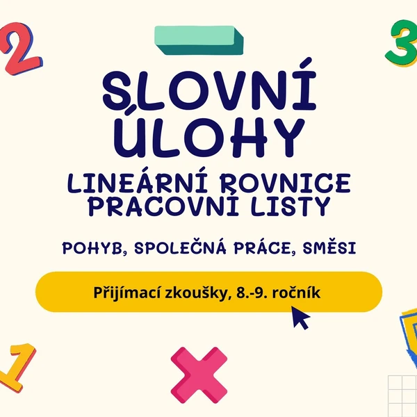Slovní úlohy na lineární rovnice 