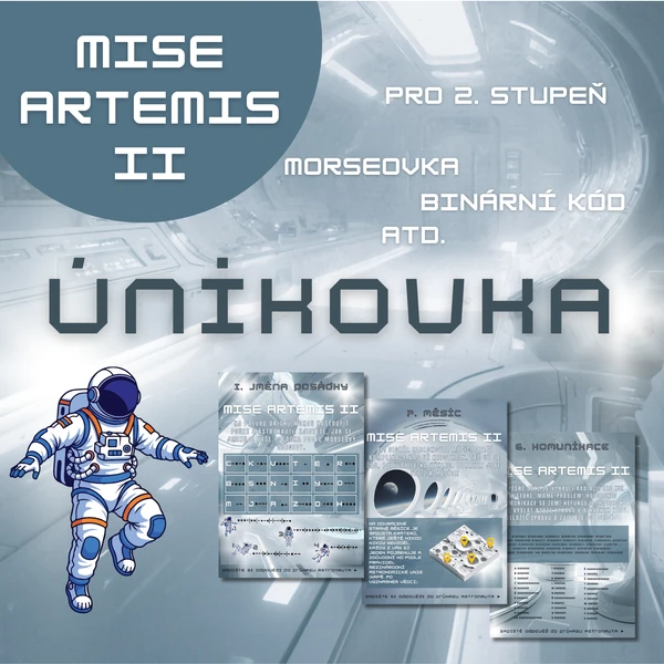Mise Artemis II - úniková hra pro 2. stupeň