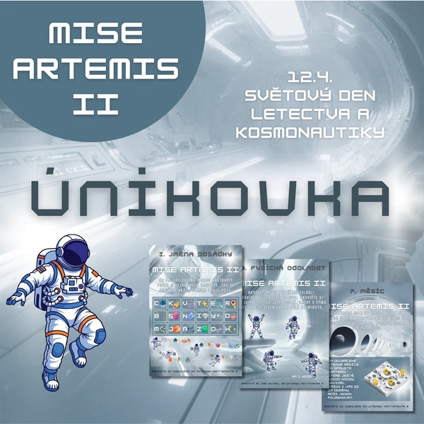 Mise Artemis II - úniková hra pro 1. stupeň