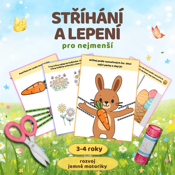 Stříhání a lepení pro nejmenší