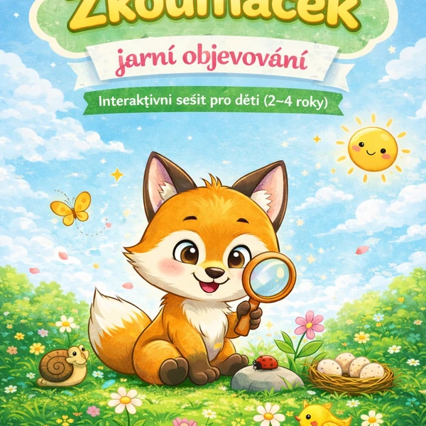 Zkoumáček - Jarní objevování | Interaktivní sešit (2-4 roky) 