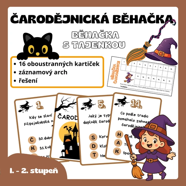ČARODĚJNICKÁ běhačka s tajenkou