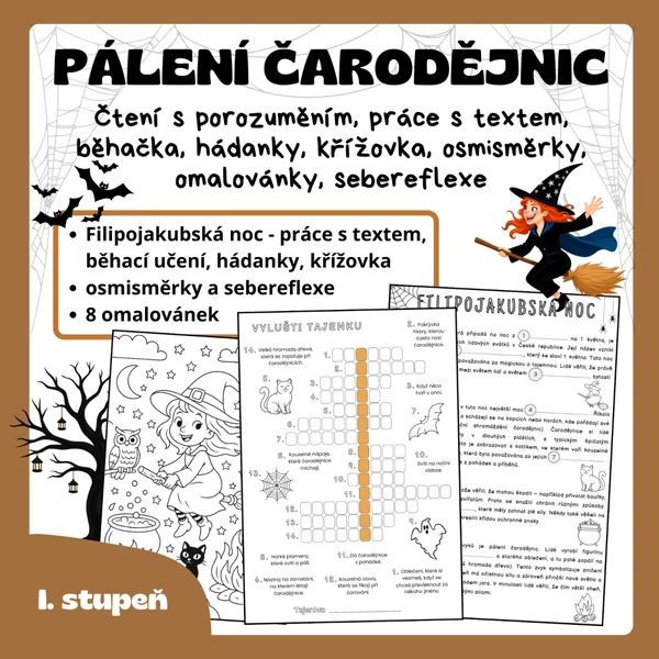 PÁLENÍ ČARODĚJNIC - soubor aktivit