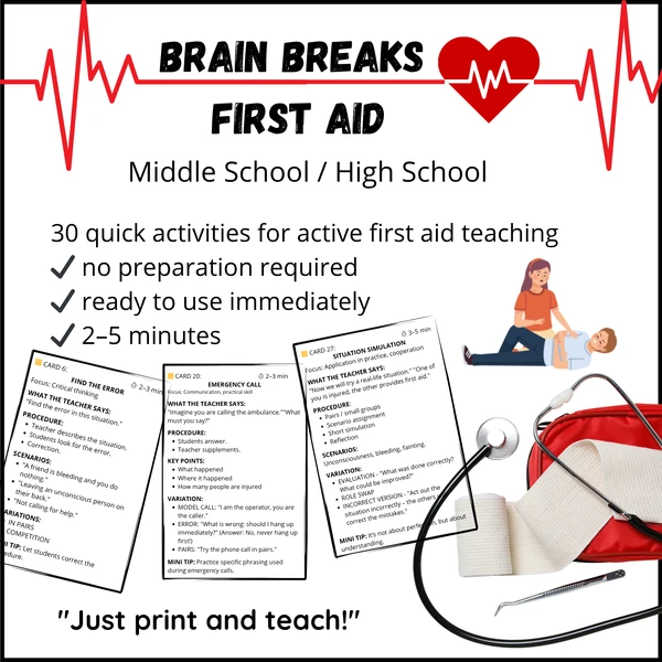 First Aid Brain Breaks: 30 Active Review Games