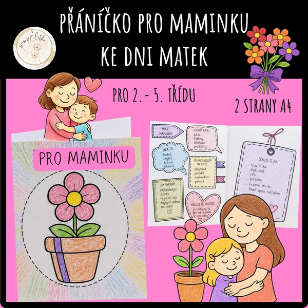 Přáníčko pro maminku ke Dni matek